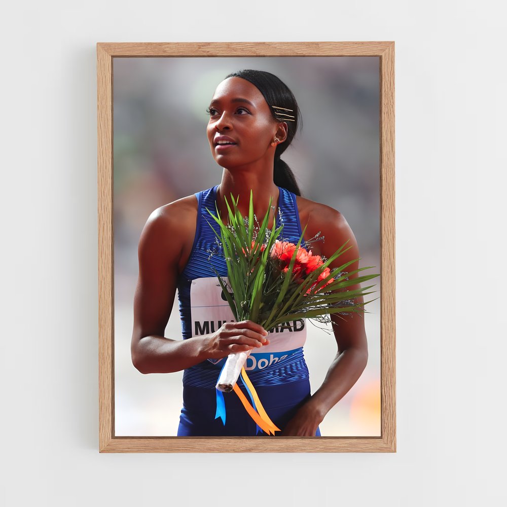 Poster Médaille de Fleurs – affiche Athlétisme (vue 4)